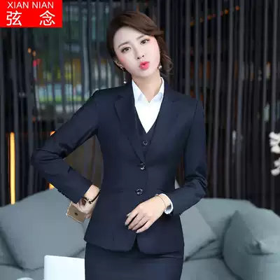 Small suit women's jacket office clothes autumn and winter temperament new fashion slim women's suit suit women's OL work clothes