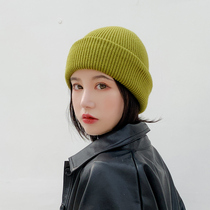 Autumn Winter Korean version of the Knitted Wool line hat children sweet and cute pure colour melon leather hat 100 hitch warm man