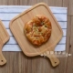 Gỗ sồi Zakka bảng bánh pizza khay gỗ cà phê tráng miệng bánh gỗ