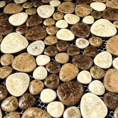 Керамическая печь в стиле становится мозаичной плиткой, галька на пол фоновая настенная стена ванная комната бассейн для бассейна туалет