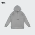 BOUNCE chính thức BONS mùa xuân màu rắn loạt bên dây kéo hoodie vài chiếc áo len thể thao trùm đầu nam và nữ - Thể thao lông cừu / jumper áo hoodie nữ form rộng Thể thao lông cừu / jumper