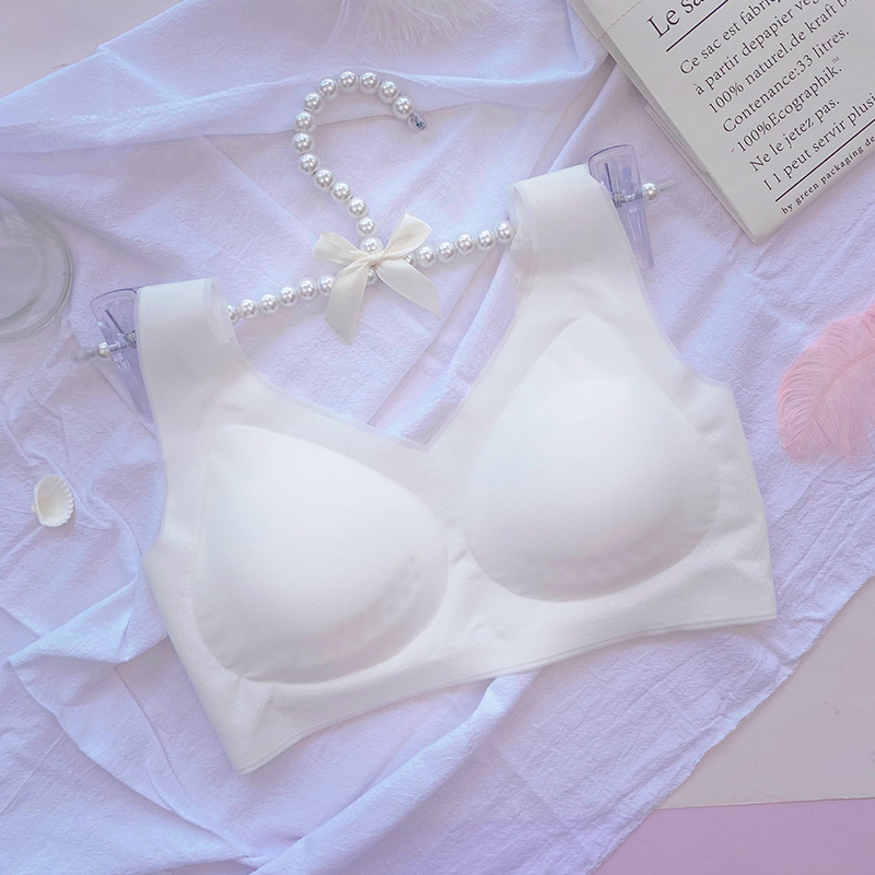 Lingerie Women Summer ultra-thin small breasted slim in sexy apologey without steel ring No-mark underwear ice silk pure desire bra