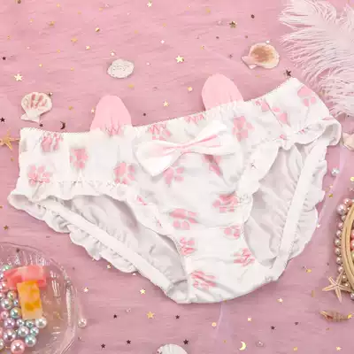 Cat claw underwear female cute Japanese girl sexy low waist breifs Lady cotton sweet girl Summer thin