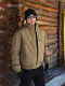 Black Silhouette Short Stand-Up Collar Cotton Jacket Men's Coat 2026 New Autumn and Winter American Tough Guy Style Jacket Men's Style