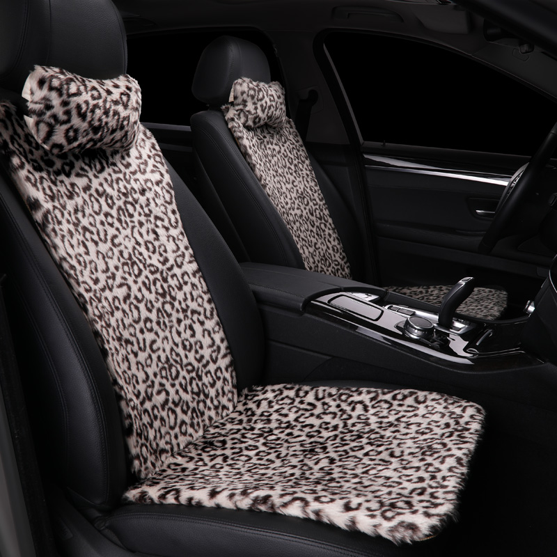 Winter car cushion net red short plush seat cushion monolithic cartoon seat cover BMW Audi Maitenja penthouse