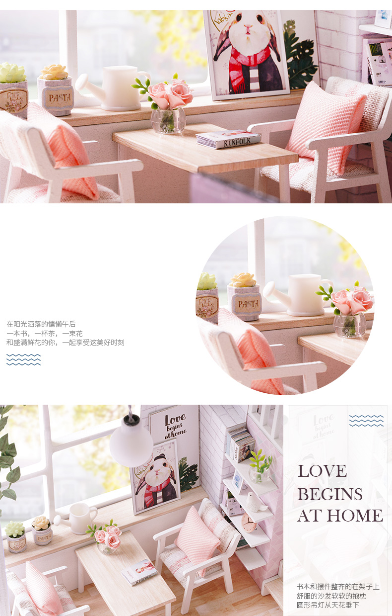 Đồ chơi trẻ em, bé gái, trẻ em, công chúa, quà sinh nhật, 7-9 10, nhà 12 tuổi, nhà búp bê handmade bộ xếp hình cho bé