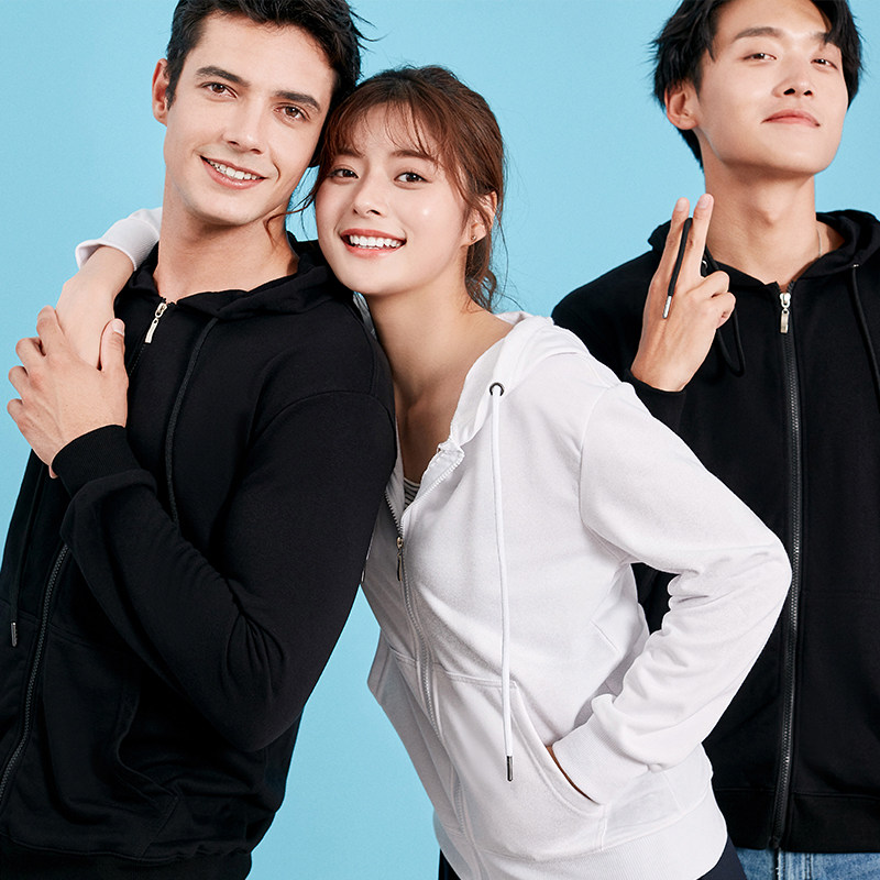 Pull Necklace Hooded Sweatshirt Custom Work Suit Jacket Custom Made Print Character Logo Long Sleeve Class Wear with Student Gathering Plus