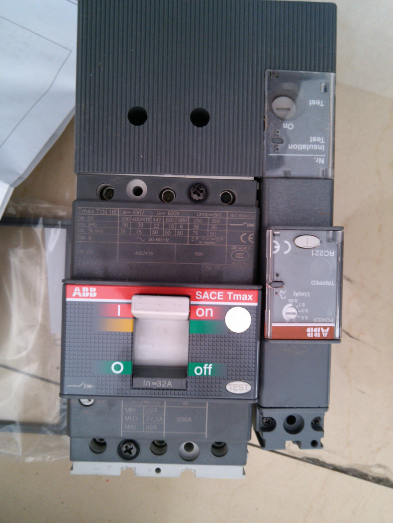 ABB塑壳断路器T3N250 TMD R63-125 36KA ABB