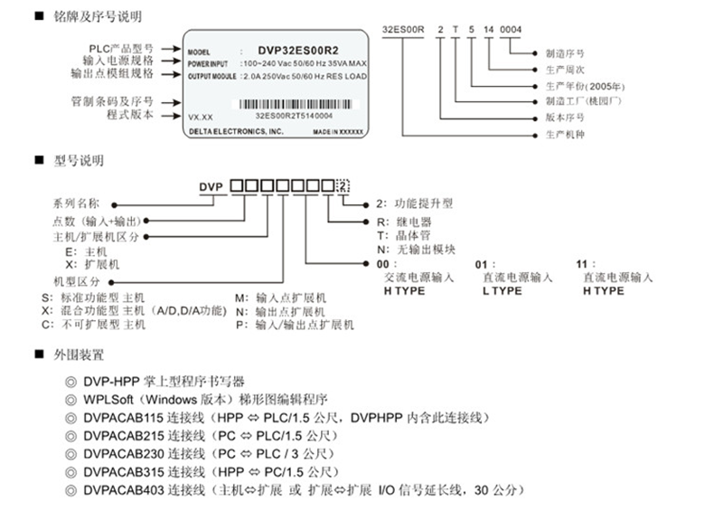 台达PLC可编程控制器DVP40ES00R2 40点继电器主机全新原装 台达