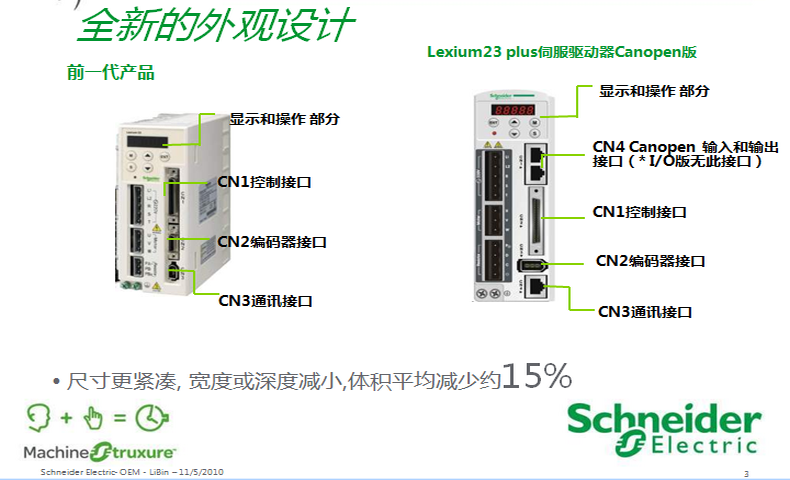 施耐德伺服 LXM23CU02M3X  Lexium 23 C 伺服驱动器 0.2Kw 原装品 施耐德