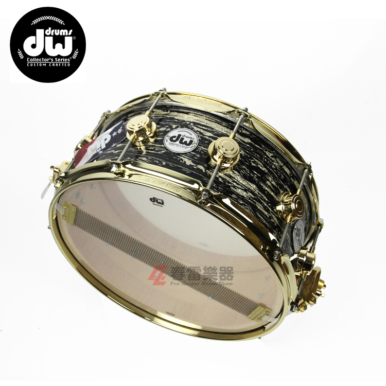Spring thunder instrument DW collector 14x6 Black Oyster Glass gilded version Army drums