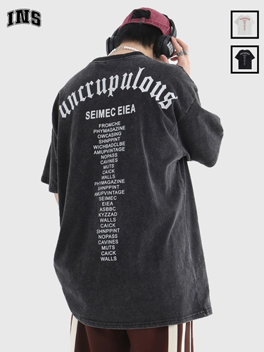 Ретро хлопковая футболка для влюбленных подходит для мужчин и женщин, короткий рукав