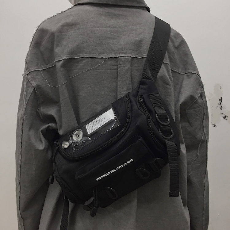 INSstudios 22ss trend ins retro tactical function tide brand personality tooling messenger bag chest bag for men and women