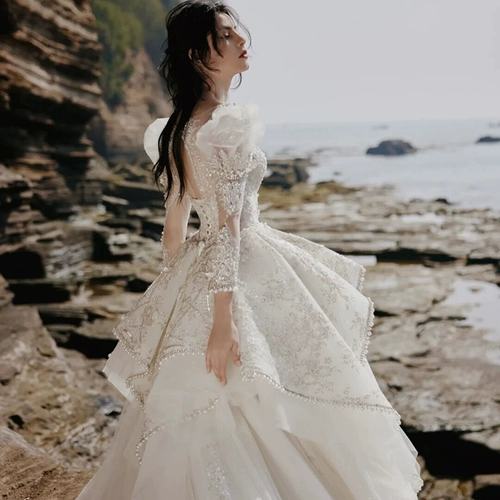 Ретро лонгслив для невесты, коллекция 2023