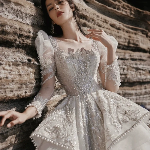 Ретро лонгслив для невесты, коллекция 2023