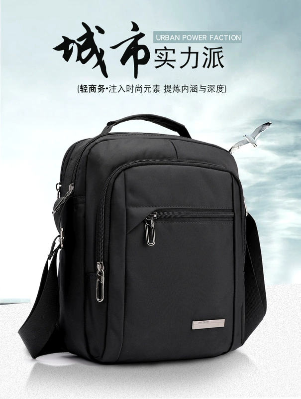 Mới túi mẹ trung niên nylon vai Messenger Túi unisex trung niên cha hoang dã du lịch ba lô