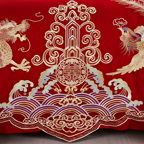 恒源祥 Хлопковый комплект, покрывало, простыня, пододеяльник, 4 предмета, постельные принадлежности