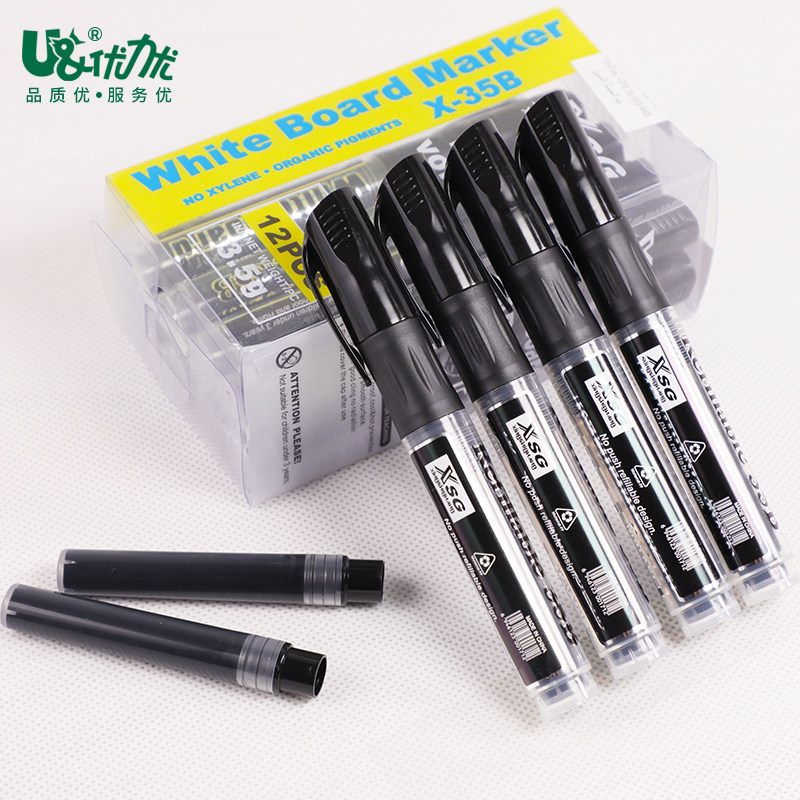 Superior Power Superior Ink White Board Pen 35B No Magnetic Black Erasable Child Non Toxic Color Red Blue Black Color Aqueous Writing Pen Easy To Wipe The Drawing Board Marker Pen Teacher Use