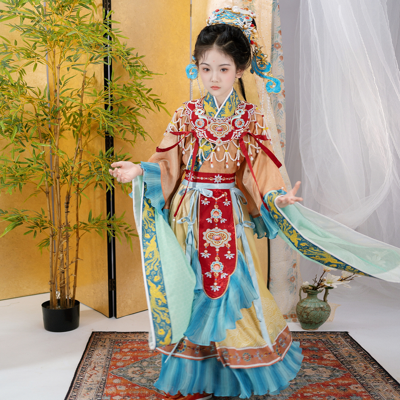 Luozhu Original Xiwangmu Super Fairy-Like Girl's Hanfu, Ancient Costume Restoration, Fairy Hanfu, Children's Hanfu