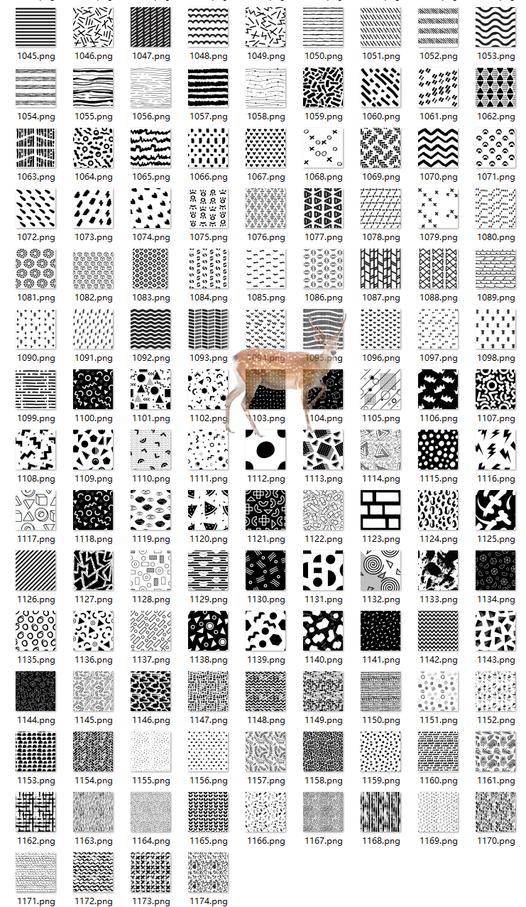 1174个无缝背景图案大合集