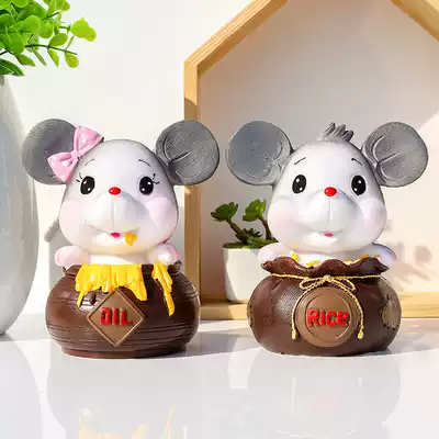 Little mouse, Golden rat, rat, piggy bank, ornaments