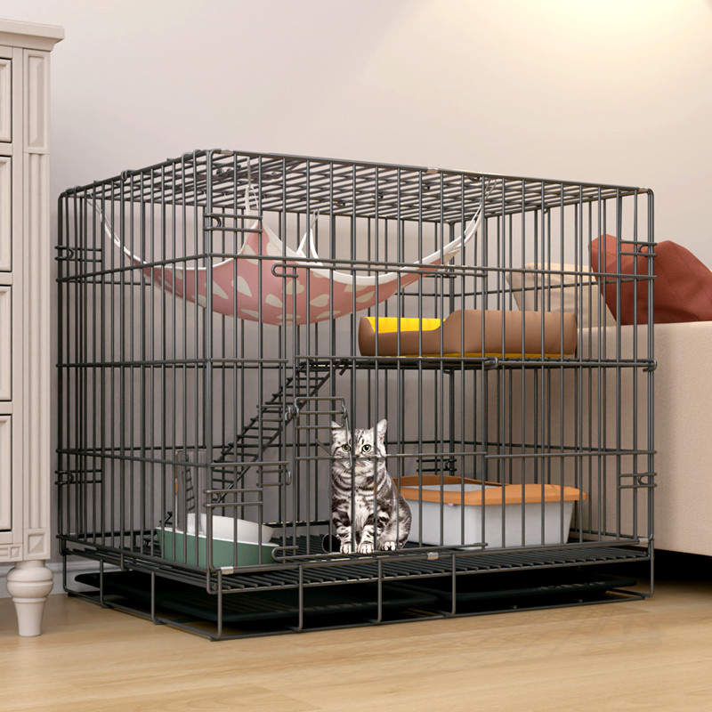 Cat Cage Indoor Double Cat Villa Home Small Cat Cage With Toilet Cat House Pet Cat House Big Cat Nest
