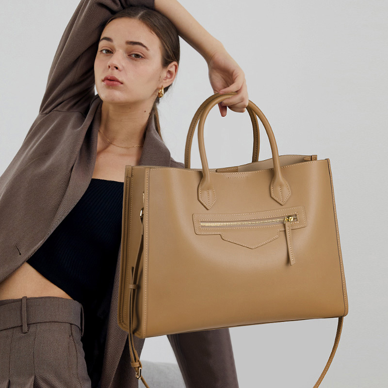 Large Bag for Women 2026 New Model Handbag Large Capacity Commuter Women's Bag High-End Mother Genuine Leather Tote Bag for Work