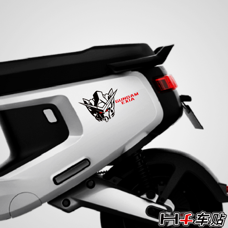 Small Bull M Bodywork Stickers Cartoon Advanced's Maneuvering Fighters Overclocking State Adjudicator EXIA Network Red Car Sticker