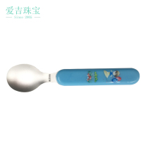 AG Fashion Aiji 999 foot Silver children spoon baby Silver Spoon foot silver set spoon home