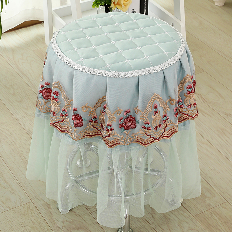 Stool cover, round chair cover, round stool cushion, round chair cushion, round stool cover, barbershop spring bar chair cover, Fabric lace