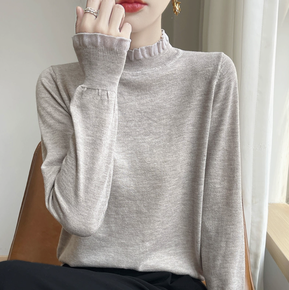 Распродажа товаров brother cut the tail модный кружевной свитер женский шерстяной свитер с высоким воротом наполовину