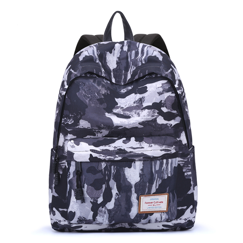 Forever cultivate Contrast Color Backpack Men's Korean Tide Sports Travel Backpack Middle School schoolbag Women