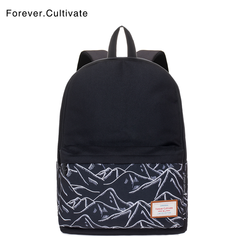 Forever Cultivate backpack for men, fashion trend Korean version, high school students, large capacity backpack for women