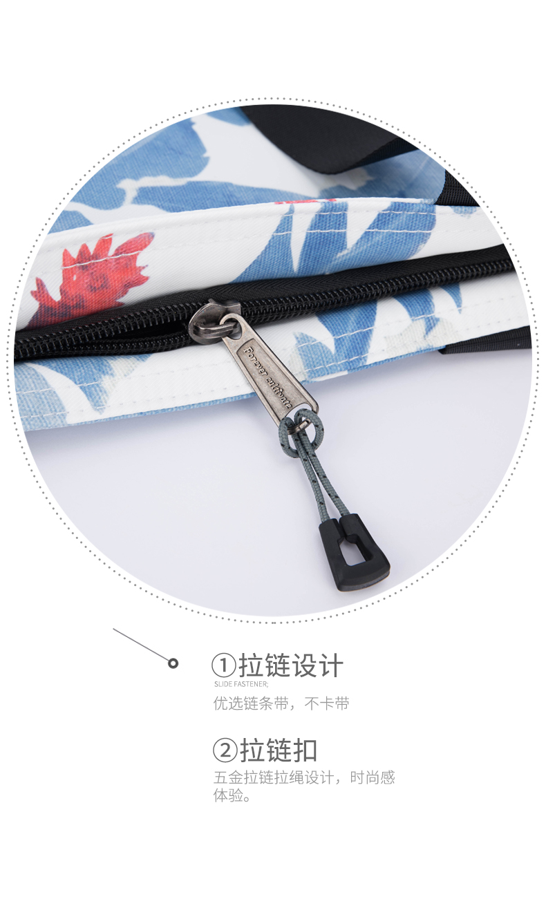 Forever cultivate印花帆布包 女学生单肩手提袋韩国文艺简约百搭商品详情图