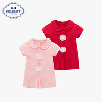 kidsbett girl dress Princess baby Summer new dress Foreign year old baby dress dress cotton