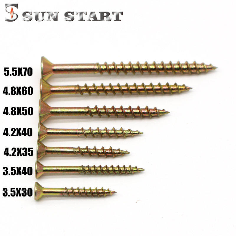 Plasterboard screw dry wall nail coarse tooth yellow zinc with gluten high strength sunken head screw a jack 500 gr