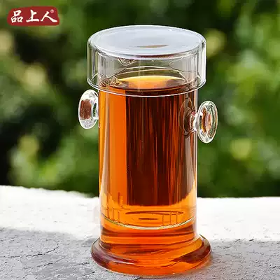 Heat-resistant glass Pu'er tea cup glass shuang er bei glass pot bai zhu shuang er hu three-piece suit