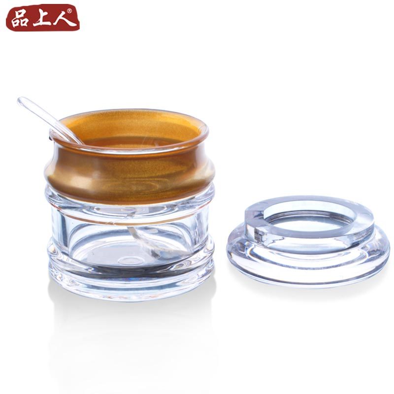 Phnom Penh Acrylic Seasoned Bottle Seasoned Jar Sauce SUGAR JAR SALT JARS WITH SPOON KITCHENETTE KITCHEN TOOLS KITCHENWARE