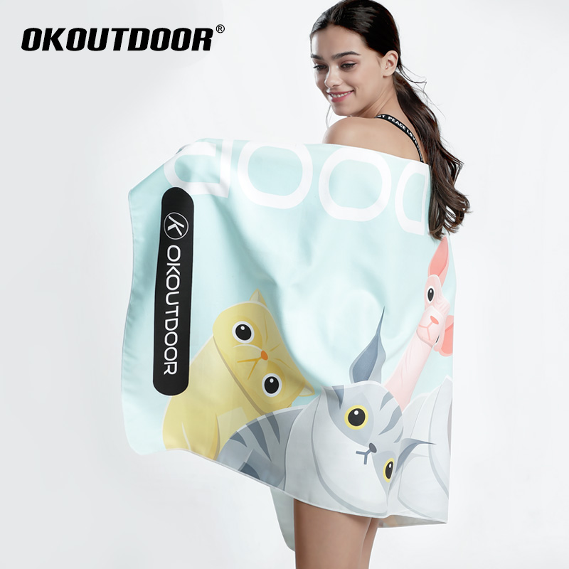 Gluen Travel Speed Dry Bath Towels Water Absorbent Portable Swimming Men And Women Kitty Dogs Gym Compressed Bath Towels