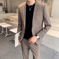 Кофейные штаны, рубашка, комплект, 3 предмета