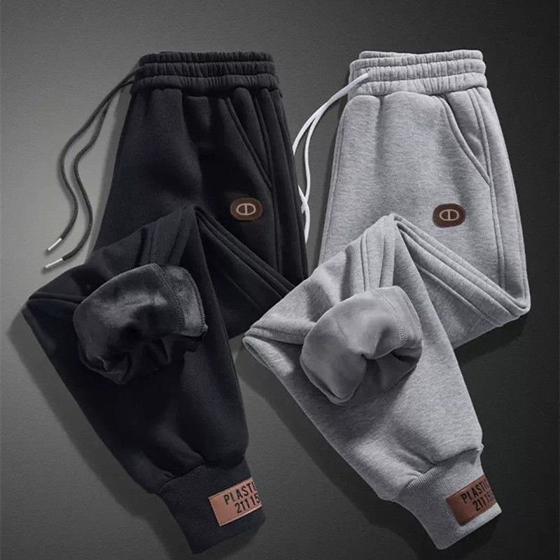 Autumn and Winter Men's Casual Pants, Fleece-Lined and Thickened, New Trendy Versatile Sports Loose Jogger Sweatpants Autumn and Winter Men's Casual Pants, Fleece-Lined and Thickened, New Trendy Versatile Sports Loose Jogger Sweatpants