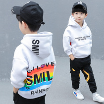 Childrens clothing boys autumn clothes 2021 new middle and Big Boy autumn winter handsome thick coat Korean version tide