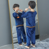 Childrens pajamas flannel autumn and winter models