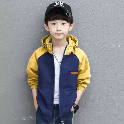 Children's clothing boy jacket spring clothing 2021 New Korean version of foreign school children Spring and Autumn Jacket Boy charge tide