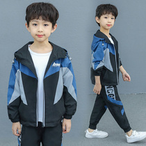 Boy Sports Set 2021 New Tong Tong trend foreign childrens clothing childrens handsome fashion autumn tide childrens clothing