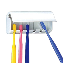 Wall-type toothbrush holder free hole family put toothbrush artifact 6 people simple household wall-mounted dustproof a family of six