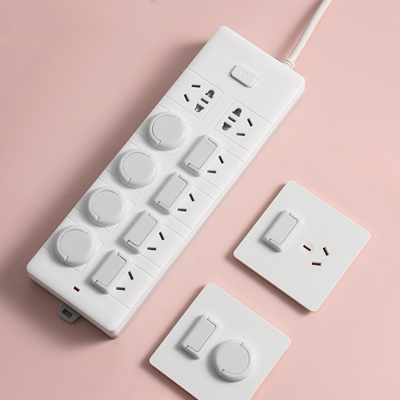 Anti-child touch socket cover children's jack protective cover plug protective sleeve infant plug board baby anti-buckle