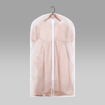 Transparent suit cover dust cover household wardrobe large cloakroom clothes short shirt plastic translucent visual