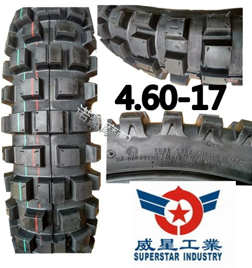 Lốp xe mô tô 4.60-17 lốp chống trượt sửa đổi răng lớn răng sâu 460-17 lốp - Lốp xe máy