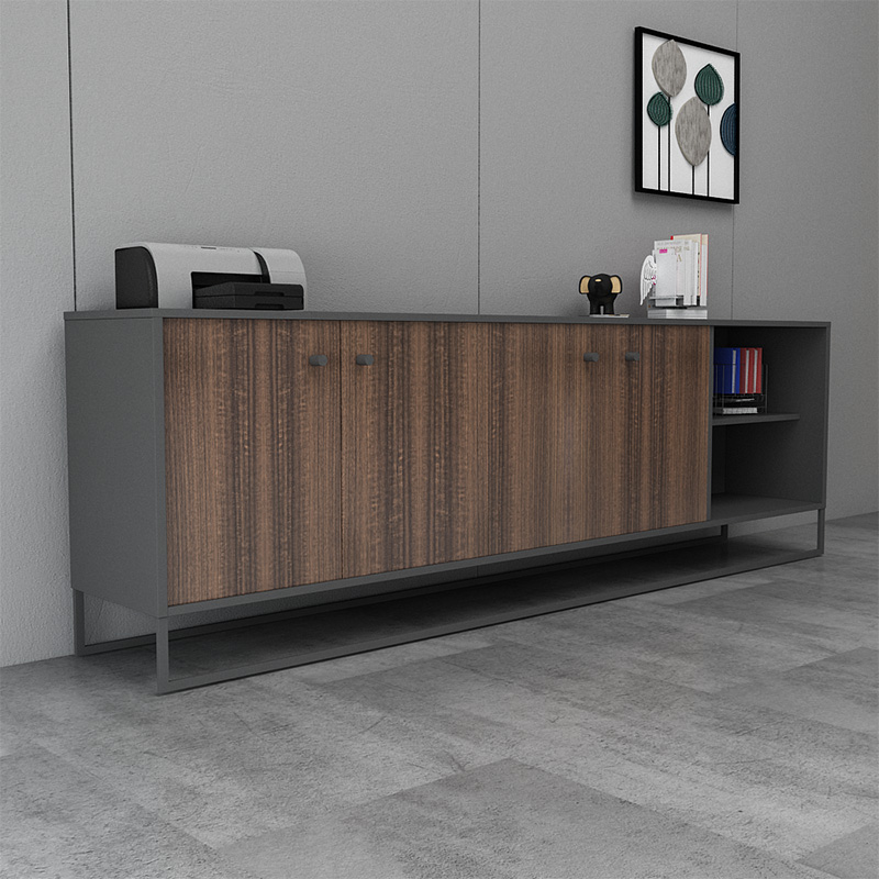 Minimalist modern office cabinet short cabinet portfolio tea water cabinet lockers with lock with drawer office cabinet